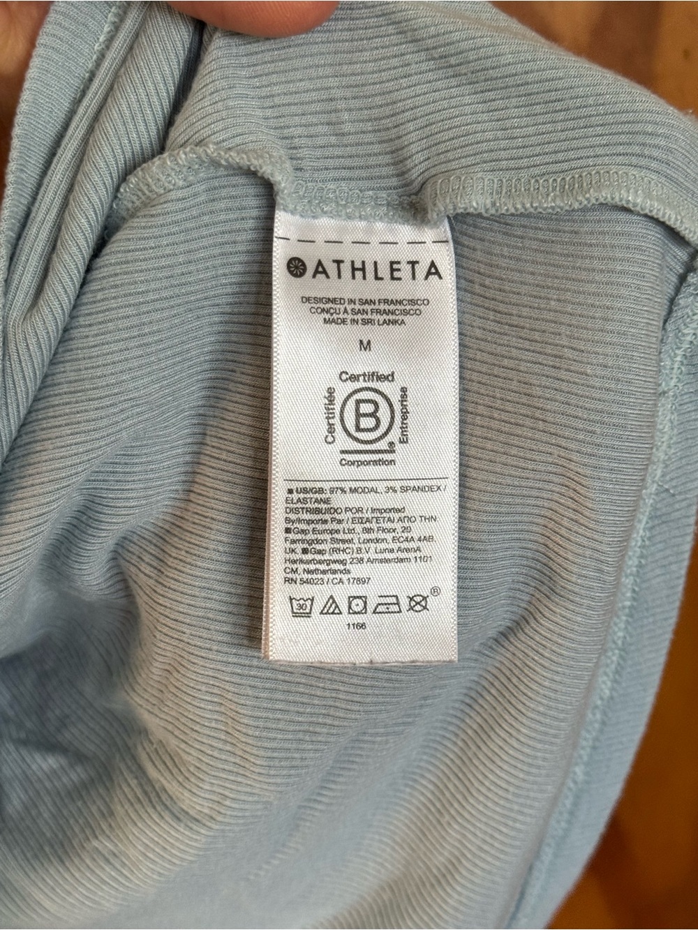 Athleta Light Blue Racerback Tank Top - Picture 3 of 4